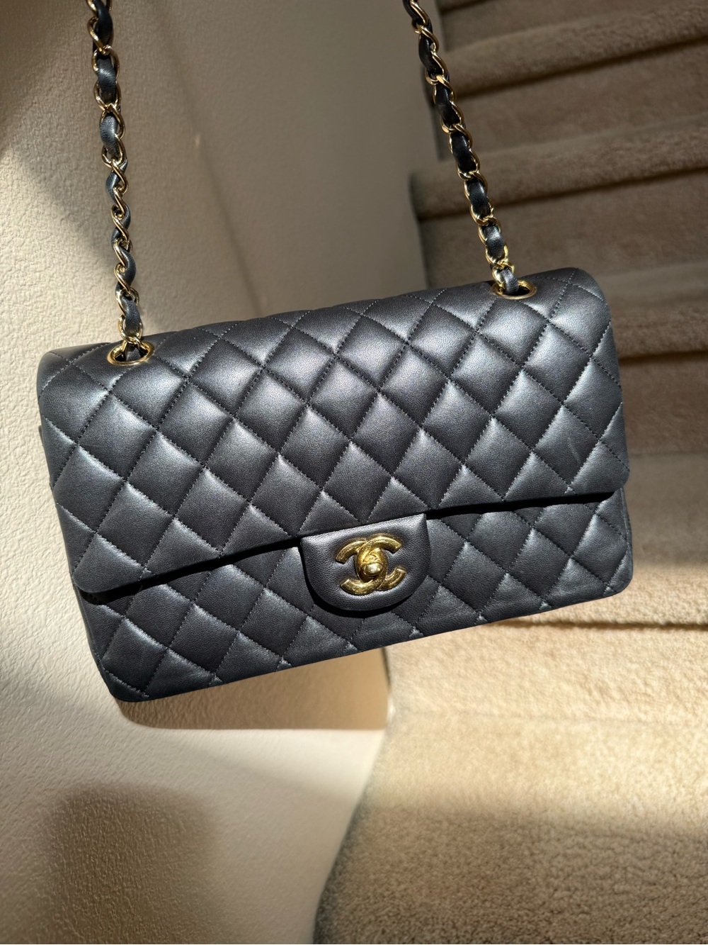 CHANEL Classic Flap Medium Lambskin with Gold Hardware 2011